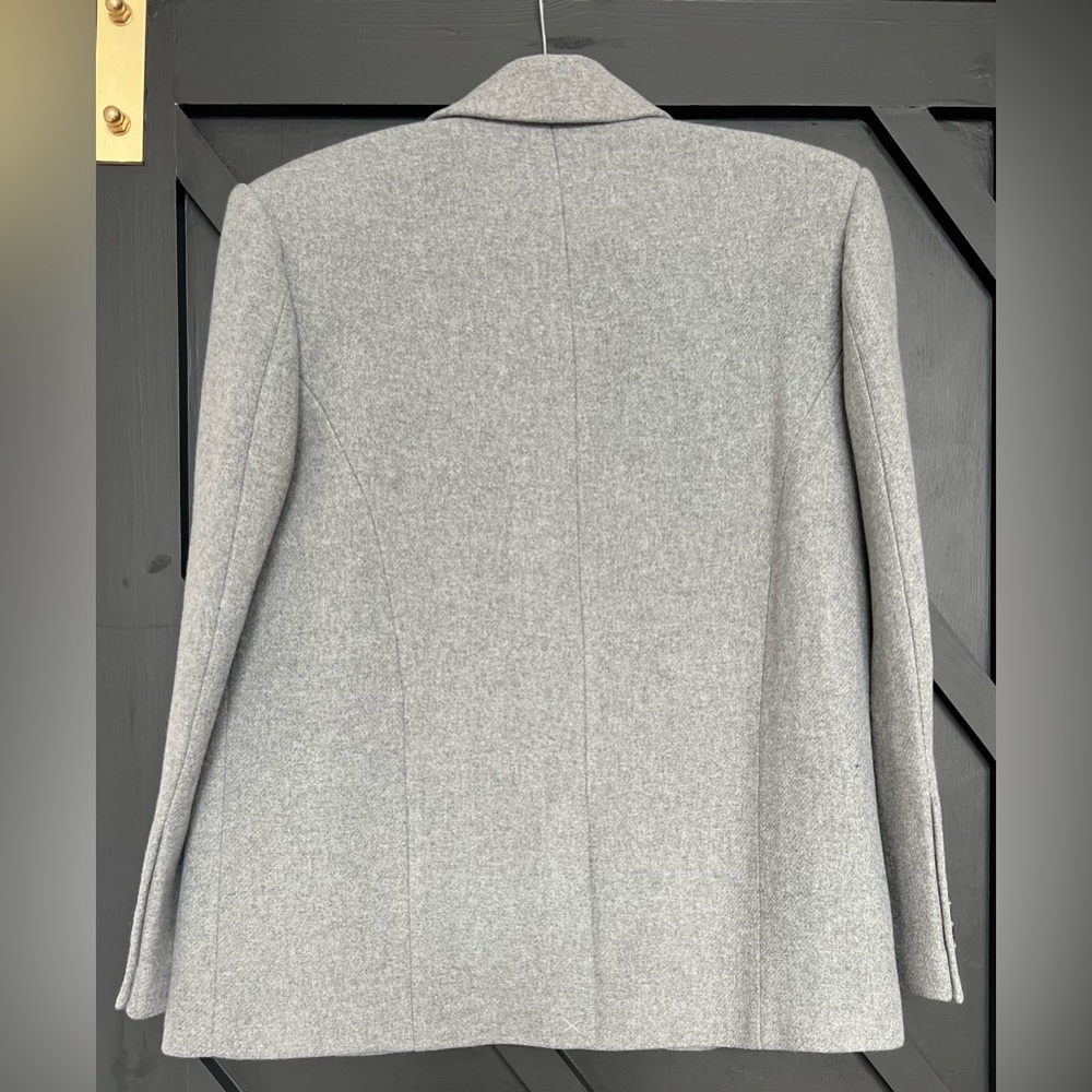 NWT EAVES (Revolve) Shai Manteco Wool Blazer in Light Grey, Size Small - Picture 11 of 11